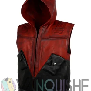 Red Hood Jason Todd Leather Vest left