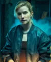 Relay 2025 Willa Fitzgerald Bomber Leather Jacket Side