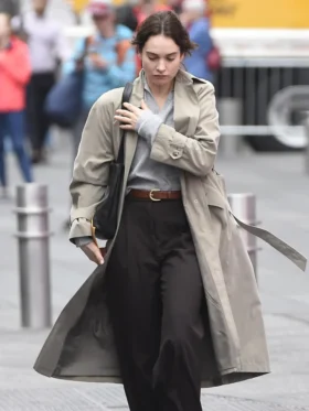 Relay Lily James Trench Coat Side