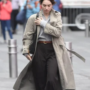 Relay Lily James Trench Coat Side