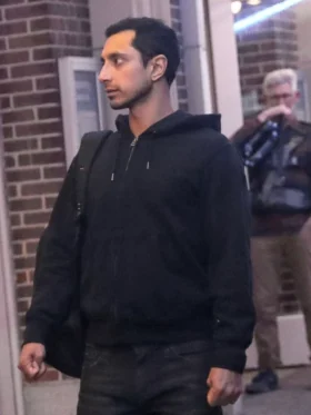 Relay Riz Ahmed Black Hoodie Side