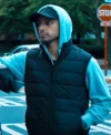 Relay Riz Ahmed Black Puffer Vest