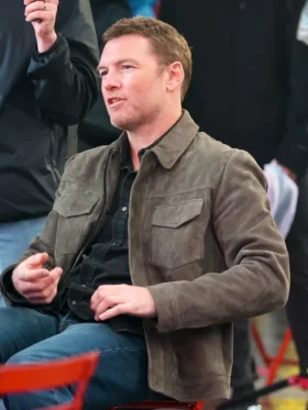 Relay Sam Worthington Suede Leather Jacket