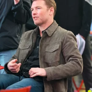 Relay Sam Worthington Suede Leather Jacket