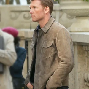 Relay Sam Worthington Brown Suede Leather Jacket