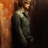 Return to Silent Hill Jeremy Irvine Black Leather Jacket Back
