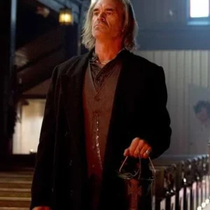 Revival S01 Steven Ogg Black Wool Coat