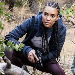 SWAT S08 Annie Ilonzeh Blue Puffer Jacket