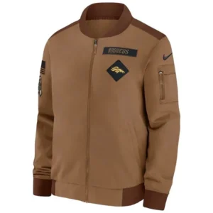 Salute To Service Denver Broncos Brown Jacket