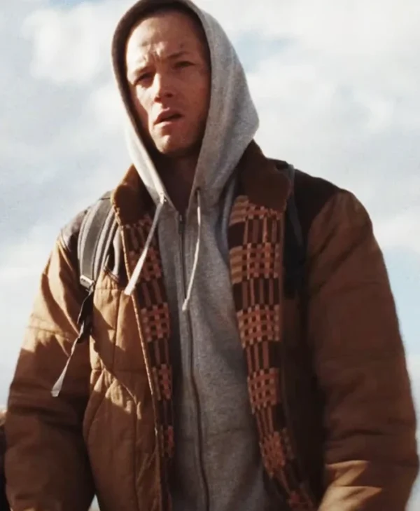 She Rides Shotgun Taron Egerton Bomber Jacket Side
