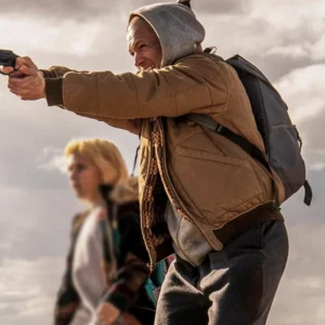 She Rides Shotgun Taron Egerton Bomber Jacket