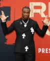 Shop Jalen Milroe Chrome Hearts Red Carpet Black Suit