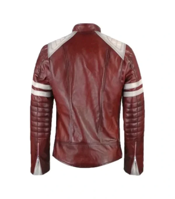 Shop Tyler Durden Fight Club Red Leather Jacket