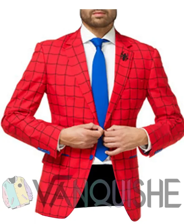 Spider Man Tuxedo Dress Suit closeup van