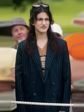 Stick S01 Lilli Kay Blue Pinstripe Blazer Front