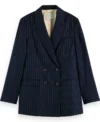 Stick S01 Lilli Kay Blue Pinstripe Blazer