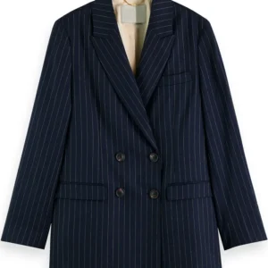 Stick S01 Lilli Kay Blue Pinstripe Blazer