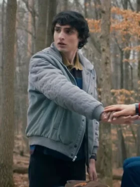 Stranger Things S05 Finn Wolfhard Bomber Jacket Side