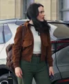 Superman Rachel Brosnahan Brown Suede Leather Jacket