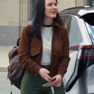 Superman Rachel Brosnahan Brown Suede Jacket