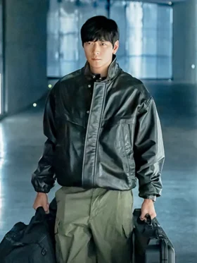 Tempest S01 Gang Dong-won Black Leather Jacket