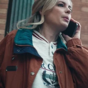 The Bear S04 Gillian Jacobs Orange Cotton Jacket