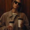 The Better Sister S01 Jessica Biel Brown Trench Coat