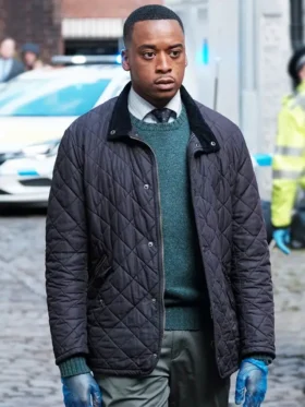 The Crow Girl S01 Elliot Edusah Quilted Jacket Side