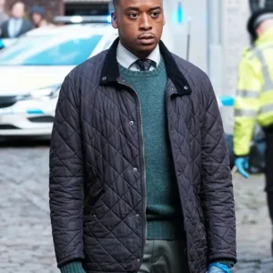 The Crow Girl S01 Elliot Edusah Quilted Jacket Side