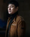 The Defects Choi Young-joon Brown Suede Leather Jacket