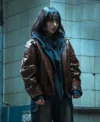 The Defects Won Jin-ah Brown Leather Jacket