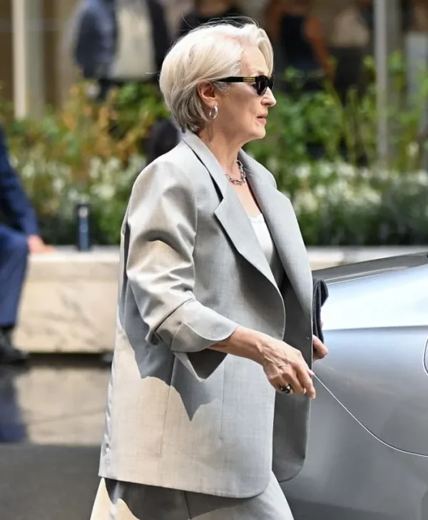 The Devil Wears Prada 2 Meryl Streep Grey Blazer