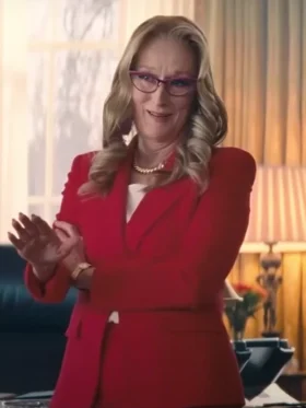 The Devil Wears Prada 2 Meryl Streep Red Blazer Front