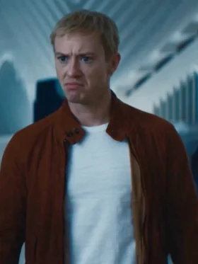 The Fantastic Four First Steps Joseph Quinn Brown Bomber Jacket Side