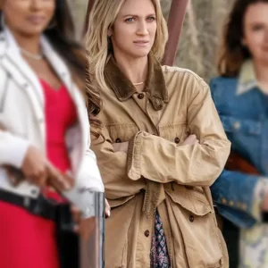 The Hunting Wives S01 Brittany Snow Brown Jacket Side