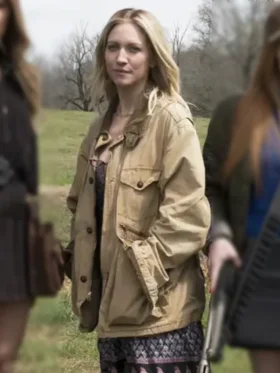 The Hunting Wives S01 Brittany Snow Brown Jacket