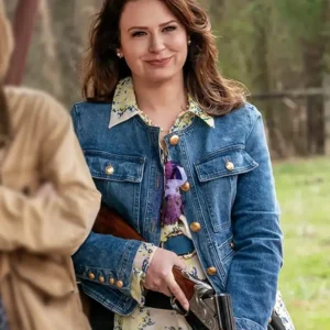 The Hunting Wives S01 Katie Lowes Blue Denim Jacket