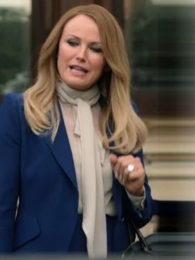 The Hunting Wives S01 Malin Akerman Midnight Blue Blazer
