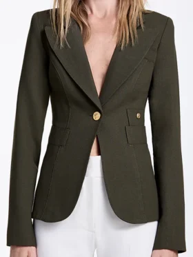 The Hunting Wives S01 Malin Akerman Green Blazer