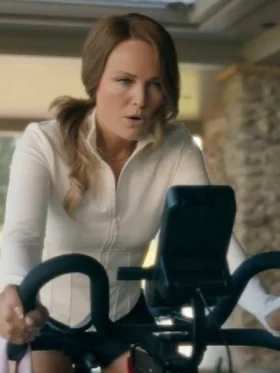 The Hunting Wives S01 Malin Akerman White Jacket