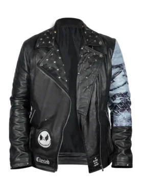 The Nightmare Before Christmas Studded Leather Jacket