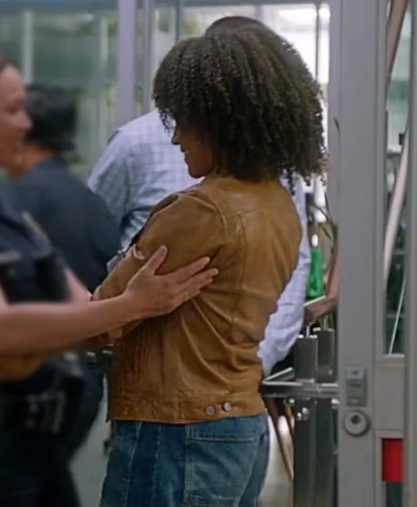 The Rookie S07 Rachel Hall Brown Leather Jacket