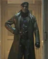 The Running Man Lee Pace Black Leather Coat