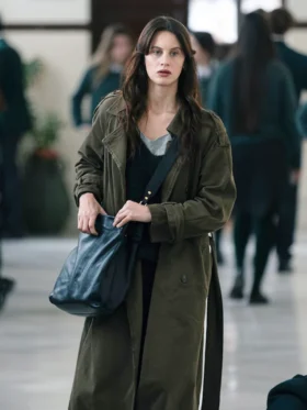 The Snow Girl S02 Milena Smit Green Trench Coat