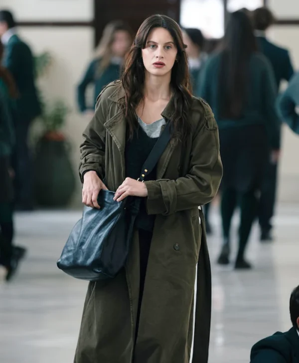 The Snow Girl S02 Milena Smit Green Trench Coat