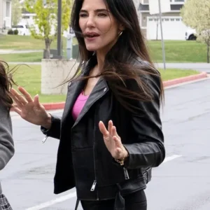 The Stranger in My Home Rebekah Graf Black Leather Jacket