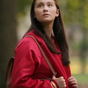 The Summer I Turned Pretty S03 Lola Tung Red Satin Jacket