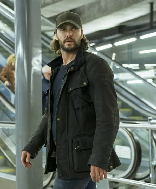 The Terminal List Dark Wolf S01 Taylor Kitsch Black Jacket