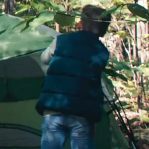 The Wildman of Shaggy Creek Hudson Hensley Blue Puffer Vest
