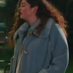 Too Much S01 Megan Stalter Blue Fur Coat Side